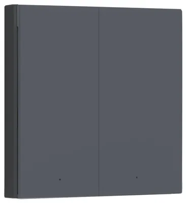 Produktbild von Smarter Lichtschalter H1 EU (ohne Neutralleiter) (grau, Doppel Wippe)
