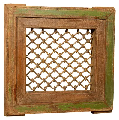 Antikes Holzfenster 67,5x9,5x65,5 cm – dekorativ & funktional