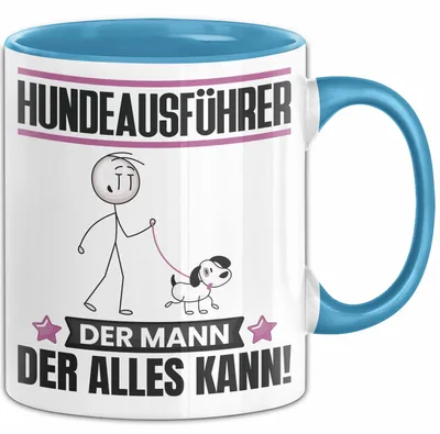 Produktbild von Hundeausführer Tasse Geschenk für Hundeausführer Der Mann Der Alles Kann Geschenkidee zum Geburtstag (Blau)