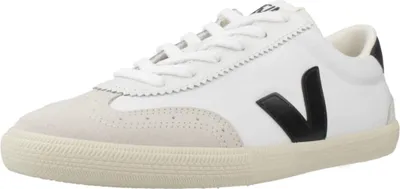 Produktbild von Veja Volley 70er inspirierte Volleyballschuhe für Damen aus Canvas Wildleder in Weiß Schwarz – undefined / Weiß schwarz