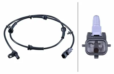 Produktbild von Sensor Raddrehzahl Hinterachse 2-polig HELLA für u.a. NISSAN QASHQAI