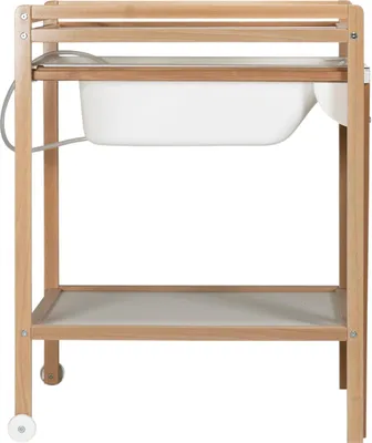 Produktbild von Babypark Exklusiv Wickeltisch Inklusive Badewanne - Natur | Babyzimmer dekorieren