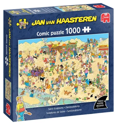 Immagine prodotto di Jumbo Jan van Haasteren - Sandskulpturen, Puzzle, Erwachsenenpuzzle, 1000 Teile, 1110100612
