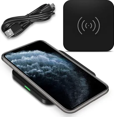Produktbild von Für QI Wireless Charger Schnell Ladegerät Apple iPhone 11 Pro Kabellos Ladestation