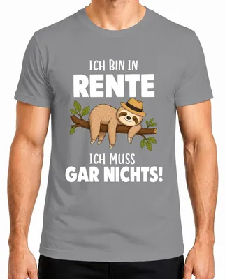 Imagen del producto de Camiseta para hombre, color gris, talla 3XL, con la frase: "Estoy jubilado, no tengo que hacer nada". (Estilo sarcástico)