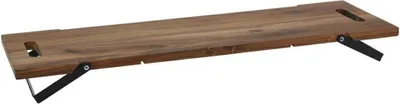 Obrázek produktu pro Obdélníkový dřevěný podnos na podávání občerstvení, 67,5 x 20 x 7 cm