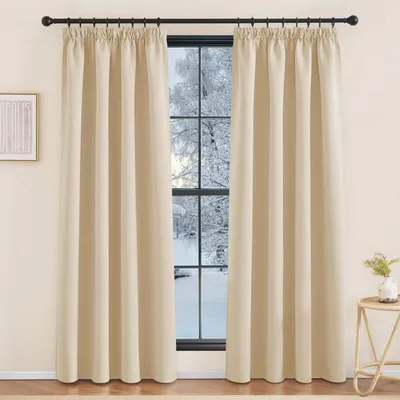 Produktbild von Thermovorhang Blickdicht H200 x B140 cm 2er Pack Beige