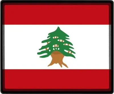 Produktbild von Mousepad Mauspad mit Motiv - Libanon Fahne - 82092 - Gr. ca. 24  x 20 cm