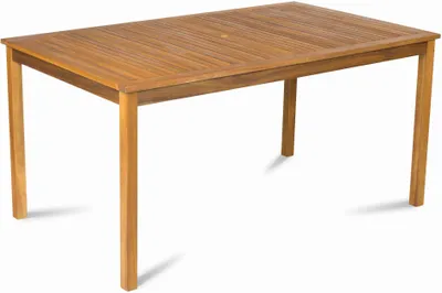 Obrázok produktu pre FIELDMANN FDZN 4002-T Stôl s otvorom pre slnečník, prírodné drevo Akácia, rozmery (v š h) 150x90x75 cm