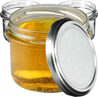 Produktbild von KADAX Einmachgläser mit Deckel "Tartu", Einmachgläser, 235ml, 50 Stück, silberner Deckel