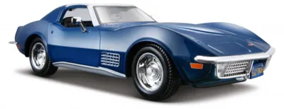 Produktbild von Maisto 31202 - Modellauto - Chevrolet Corvette 70 (blau, Maßstab 1:24)