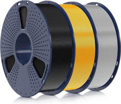 Produktbild von Robustes PLA+ Filament 1,75mm Schwarz 3kg Präzision