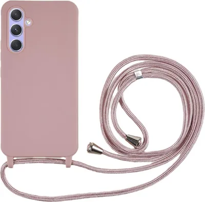 Produktbild von Samsung Galaxy A54 Hülle - Coverup Silikon Back Cover mit Handykette - Rosa