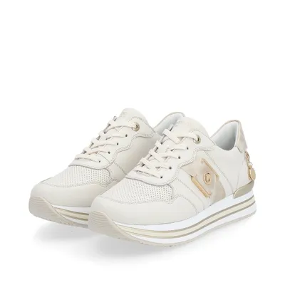 Produktbild von Remonte Damen-Sneaker Beige-Weiß, Farbe:beige/schlamm, EU Größe:38