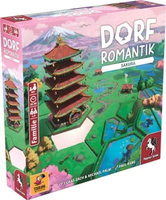 Produktbild von Pegasus Dorfromantik - Sakura, Brettspiel, Familie, 10 Jahr(e), 30 min, 90 min, Familienspiel