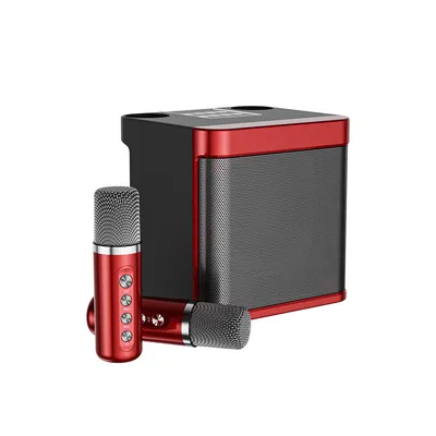 Produktbild von Outdoor ktv Sound Set mit dualem drahtlosem Mikrofon all-in-one Singmaschine, nach Hause tragbare Karaoke bluetooth Lautsprecher