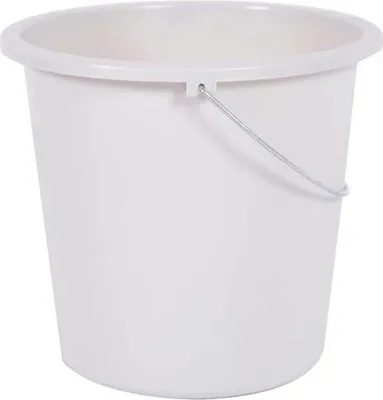 Produktbild von Runder Reinigungsbehälter 10 Liter Weiß Ceruse - Eda