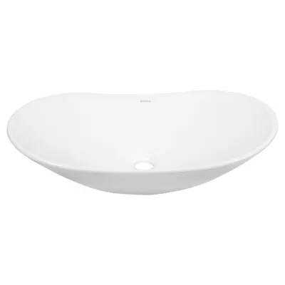 Produktbild von Kerra Keramik Waschbecken KR-781 weiß glänzend 62,5 cm breit