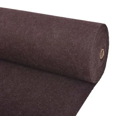 Produktbild von vidaXL Teppich Braun 1,2 x 10 m Polyester