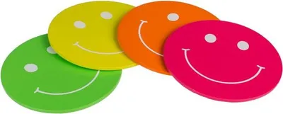 Produktbild von 4 x Untersetzer Smile aus Holz