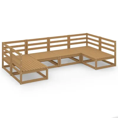 Produktbild von vidaXL 6-tlg. Garten-Lounge-Set Massivholz Kiefer