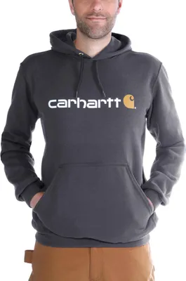 Immagine prodotto di Carhartt Felpa Signature Logo con cappuccio Carbon Heather-L