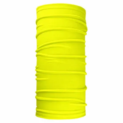 Image de Écharpe tube multifonction jaune fluo | Sport et plein air | Femmes et hommes | Respirante, lavable, élastique | Bords cousus