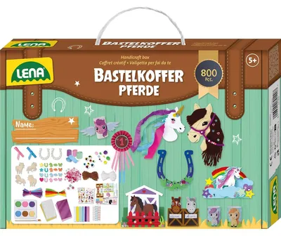 Produktbild von Simm Spielwaren GmbH Bastelkoffer Pferde, Premium 6