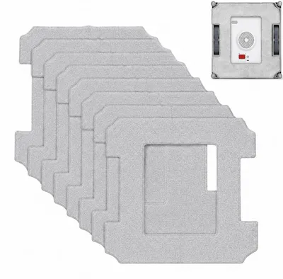8 Mikrofasertücher für Ecovacs Fensterreinigungsroboter W1/W2