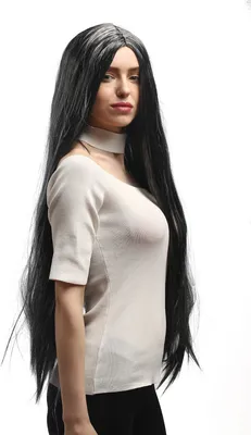 Produktbild von WIG ME UP Perücke Lang Glatt Schwarz Grau 6063-P103-309