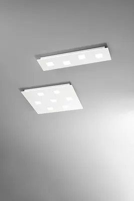 Zdjęcie produktu dla Nowoczesna metalowa lampa sufitowa Pixel White 4-Light