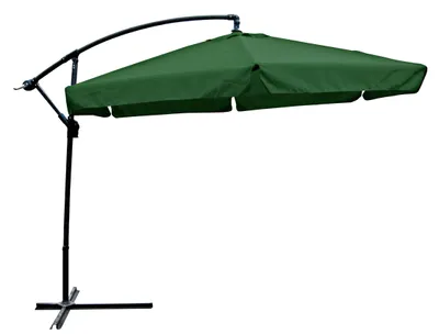 Produktbild von Ampelschirm CALLI Ø 300cm 6-eckig Grün Polyester | Sonnenschirm mit Ständer UV-Schutz Aluminium Wasserabweisend