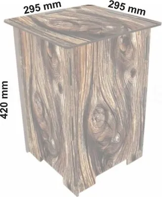 Zdjęcie produktu dla Stołek fotograficzny Werkhaus SH8086 drewno 295 x 295 x 420 mm