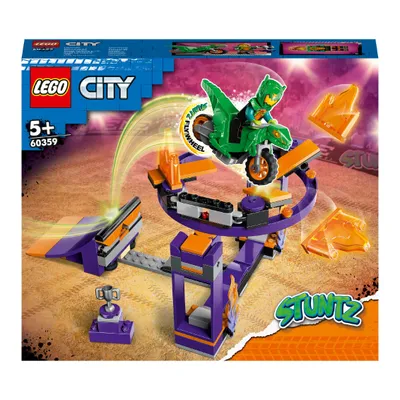 Immagine prodotto di LEGO City Stuntz 60359 Set d'azione sfida in picchiata 2in1 con moto dinosauro semovente e pilota acrobatico, regalo di compleanno per bambini, ragazzi, ragazze dai 5 anni in su