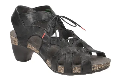 Produktbild von Think TRAUDI Damen Sandalette - Riemchen Sandalen schwarz Elegant NEU