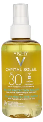 Produktbild von Vichy Capital Soleil, Sunscreen spray, Körper & Gesicht, 200 ml, Spray, Feuchtigkeitsspendend, Schutz, Universalhülle