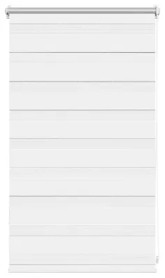 Produktbild von vidaXL Zebra-Rollo 50,9 x 100 cm, Stoffbreite 46,7 cm, Weiß