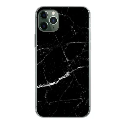 Produktbild von MuchoWow® Handyhülle Schutzhülle Hülle für iPhone 11 Pro Max Marmor - Schwarz - Marmoroptik - Weiß - Luxus - Stein Silikon Softcase Handy Hülle - Schutz