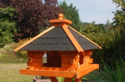 Produktbild von Vogelhaus mit dunklem Bitumdach