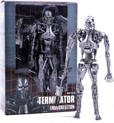 Obrázok produktu pre Karikatúrna filmová bábika pre Terminátor T800 T1000 Mechanický endoskelet Model Toy Bookshelf dekorácie