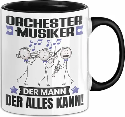 Produktbild von Orchestermusiker Tasse Geschenk für Orchestermusiker Der Mann Der Alles Kann Geschenkidee zum Geburtstag (Schwarz)