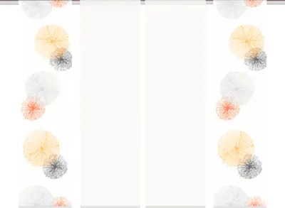 Produktbild von Schiebegardine 4er-Set Scoppio orange 60x245 cm