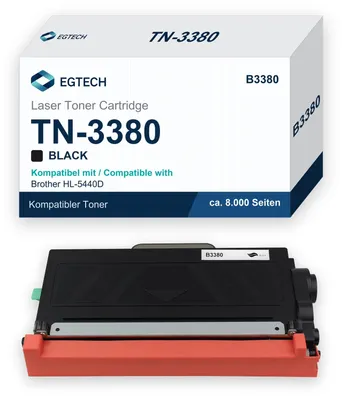 Produktbild von Toner kompatibel mit Brother TN-3380 HL-5440D HL-5450DN HL-5450DNT HL-6180DW