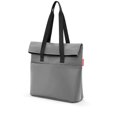 Produktbild von reisenthel foldbag, Schultertasche, Handtasche, Shoppingtasche, Umhängetasche, Canvas, Canvas Grey, 23 L, UR7050