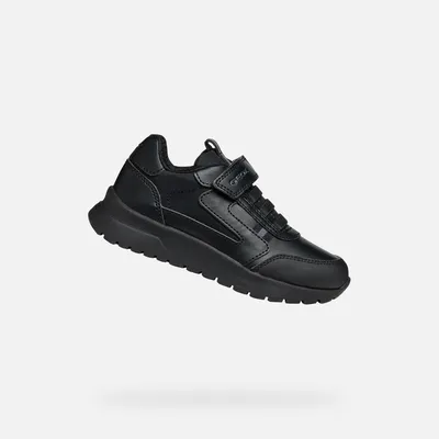 Image de Baskets Geox noires pour garçon, modèle Briezee 30