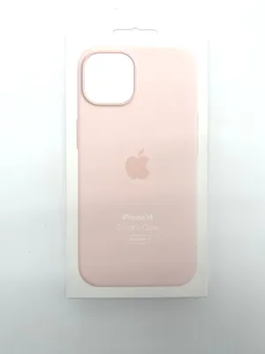 Produktbild von Apple iPhone 14 Silikon Case mit MagSafe Schutzhülle Kreidepink MPRX3FE/A