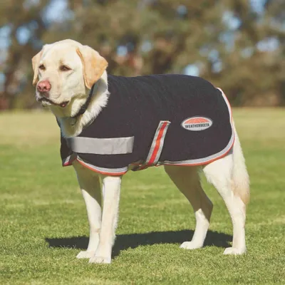 Produktbild von Weatherbeeta Comfitec Therapy-Tec Fleece Hundemantel - black/silver/red