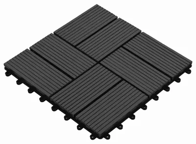 Zdjęcie produktu dla Płytka Tarasowa 11 pcs Czarny 30 x 30 cm