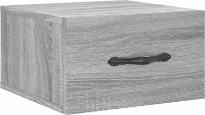Produktbild von vidaXL Wand-Nachttisch Grau Sonoma 35x35x20 cm