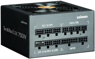 Produktbild von Zalman TeramaxII SE, 750 W, 100 - 240 V, 50/60 Hz, 12-6 A, Aktiv, 100 W